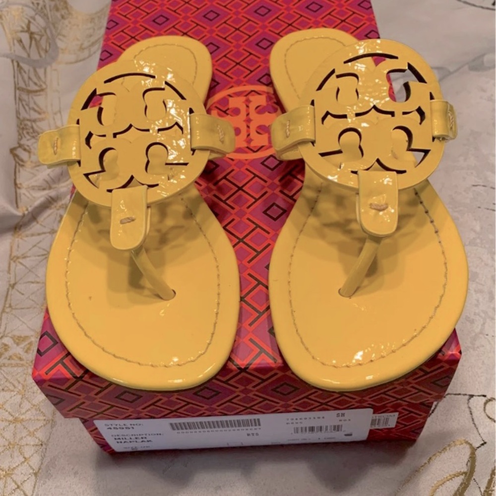 Tory Burch Limone Miller Yellow sandals
